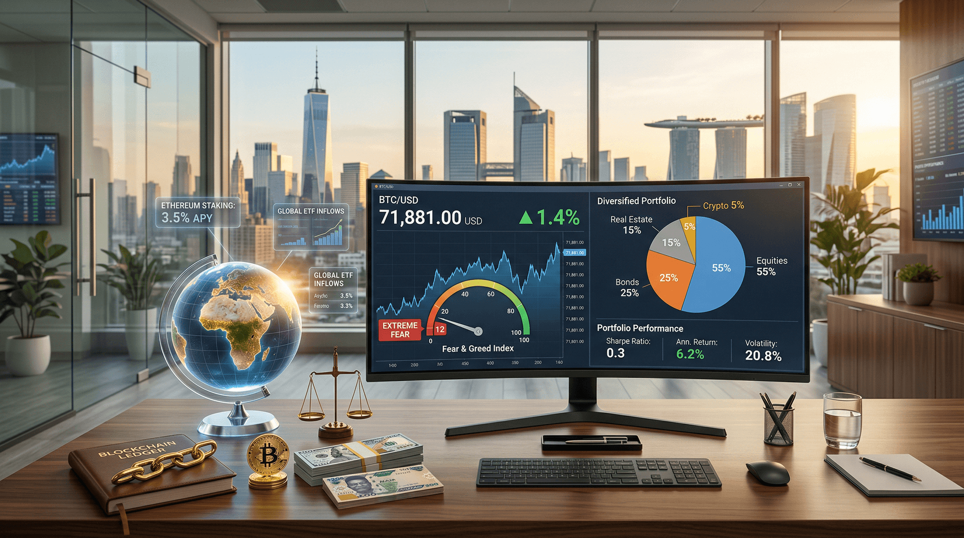 Crypto Portfolio Allocation: Fidelity Finds 2-5% Boosts Returns 15%