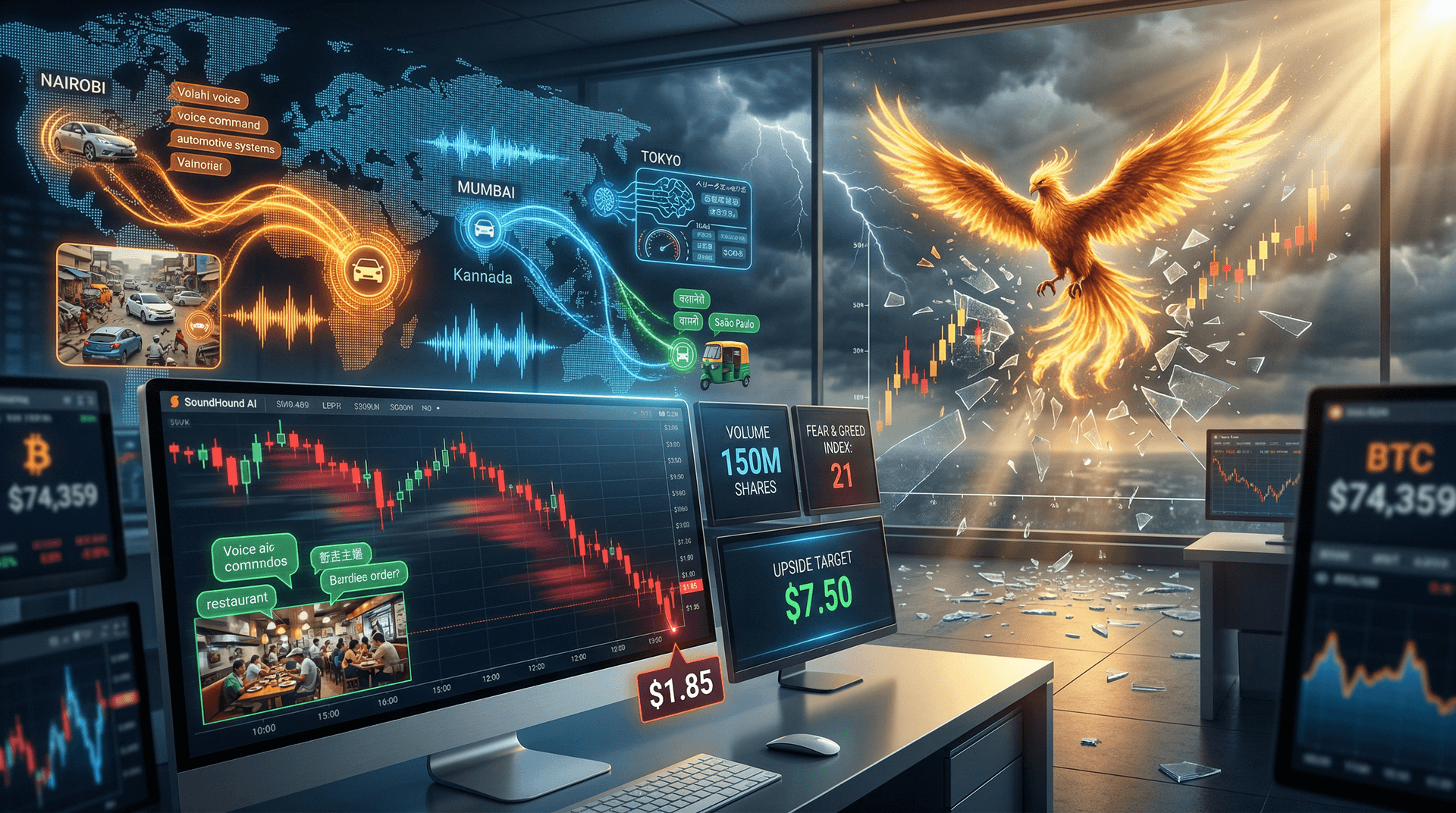 SoundHound AI All-Time Low at $1.85 Draws Wall Street $7.50 Targets