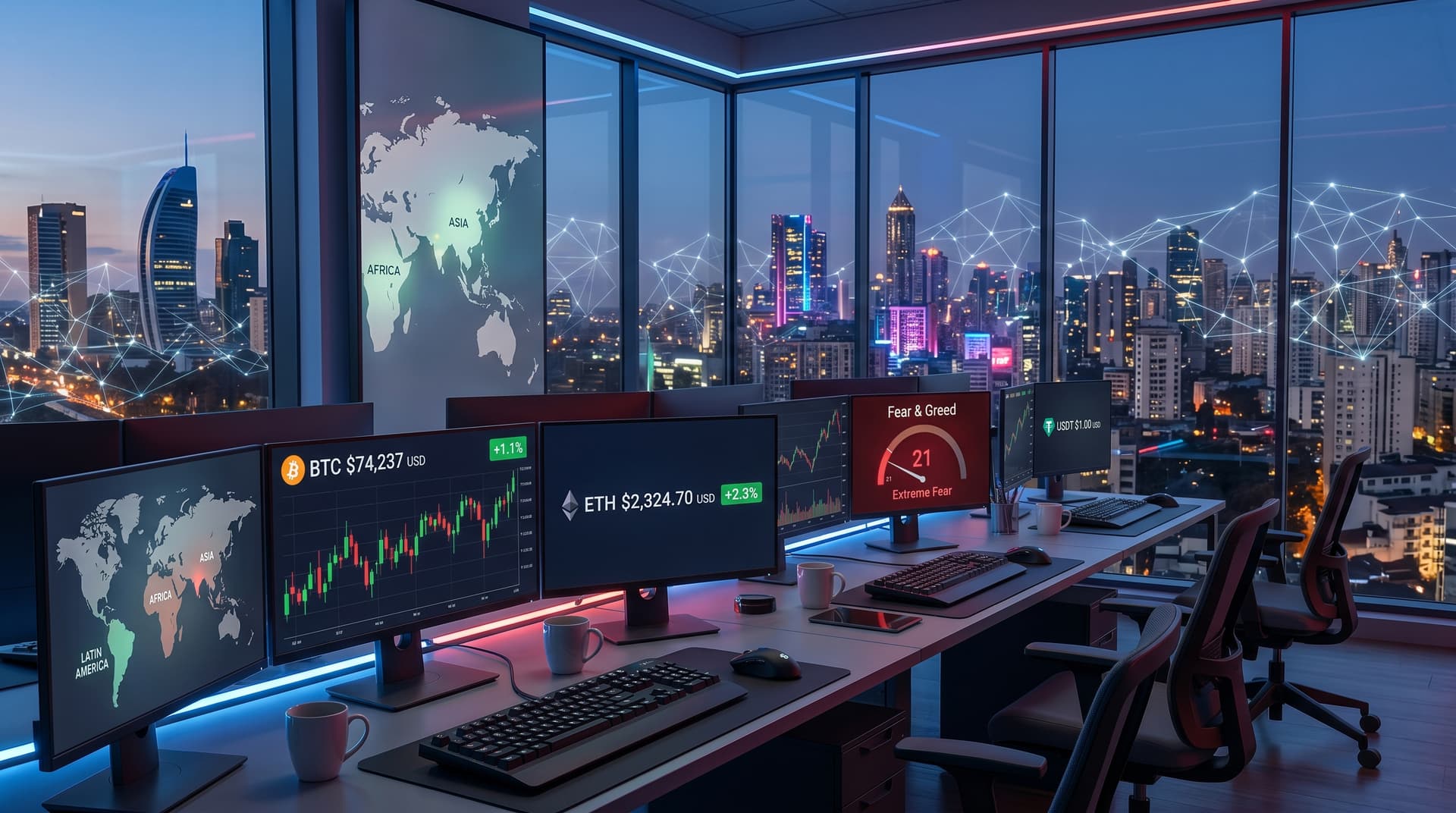 Buy Cryptocurrency Now? Fear & Greed Hits 21 as BTC Gains to $74K