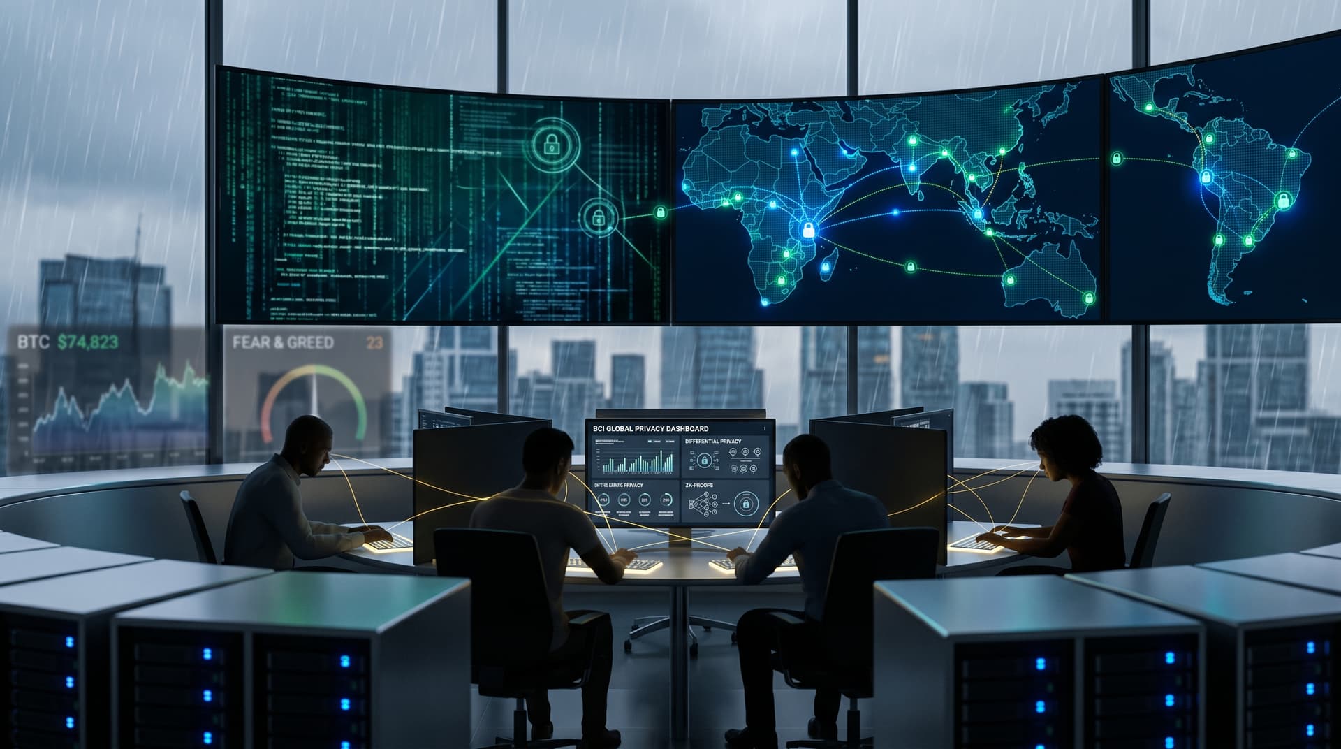 BCI AI Privacy Risks Surge 25% as Bitcoin Hits $74,823 and Fear Index Drops to 23
