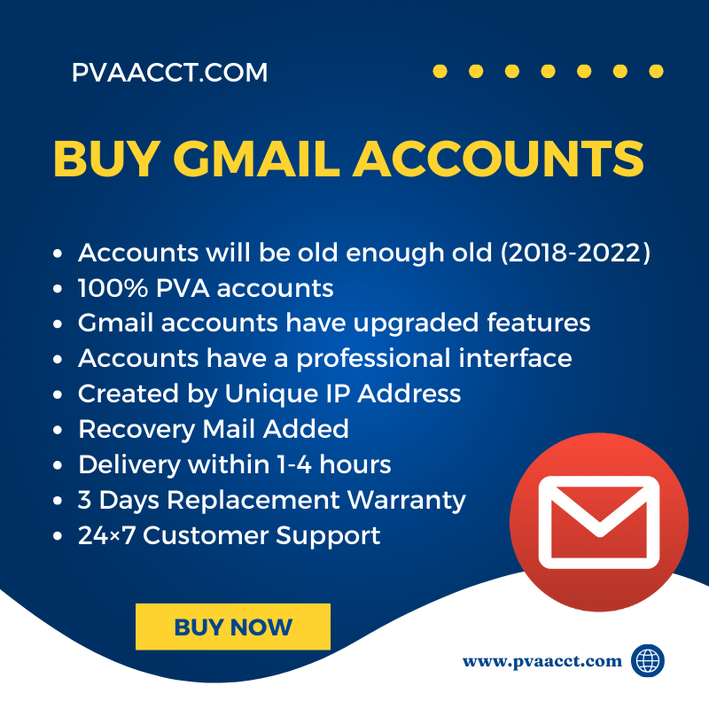 Buy Gmail Accounts - NEW/OLD 100% Best Quality Account