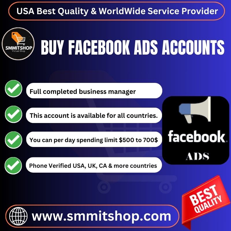 Buy Facebook Ads Accounts-100% ID & All Documents Verified BM