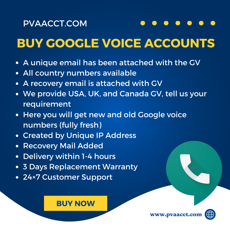 Buy Google Voice Accounts & Number 100% Verified