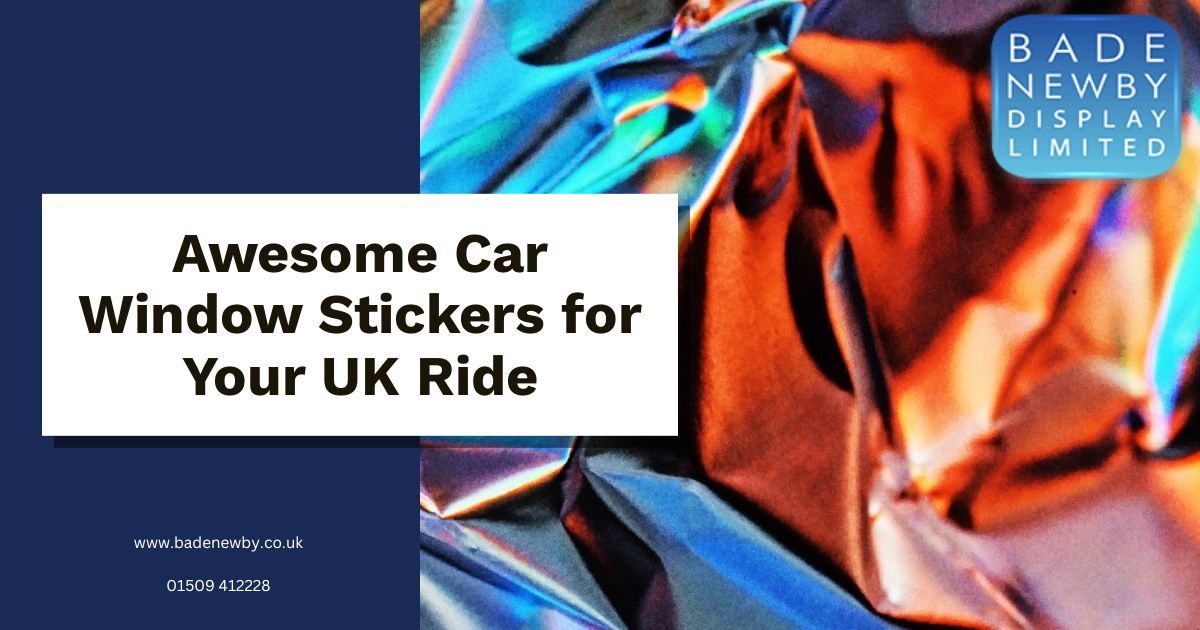 Supercharge Your Ride WithCar Window Stickers UK You Need - Blog Read News