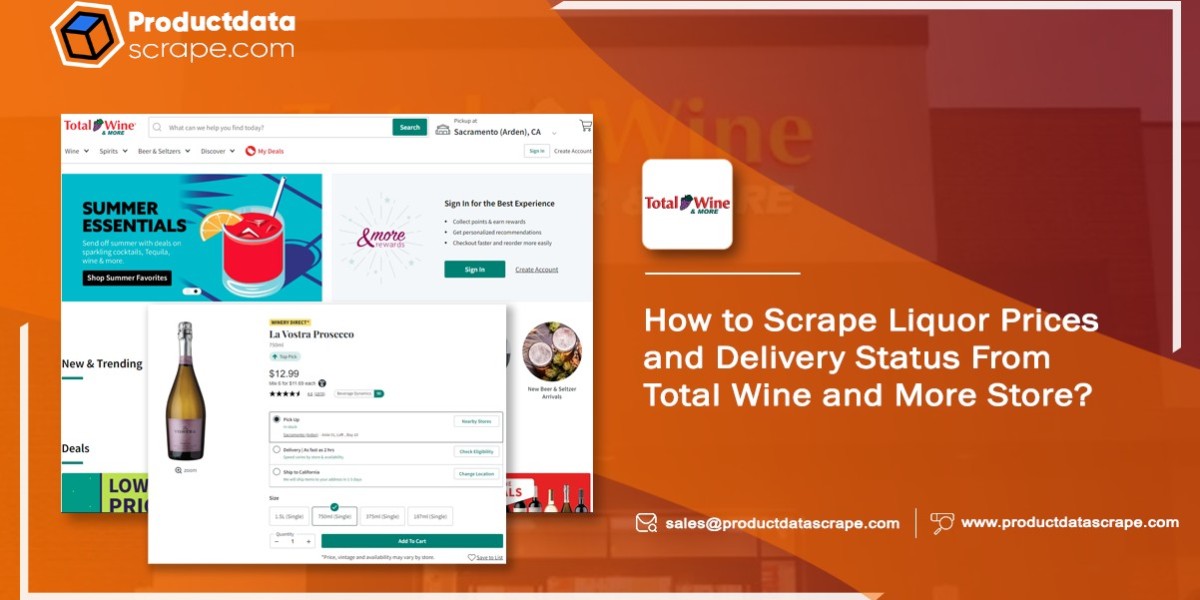 How to Scrape Liquor Prices and Delivery Status From Total Wine and Store?