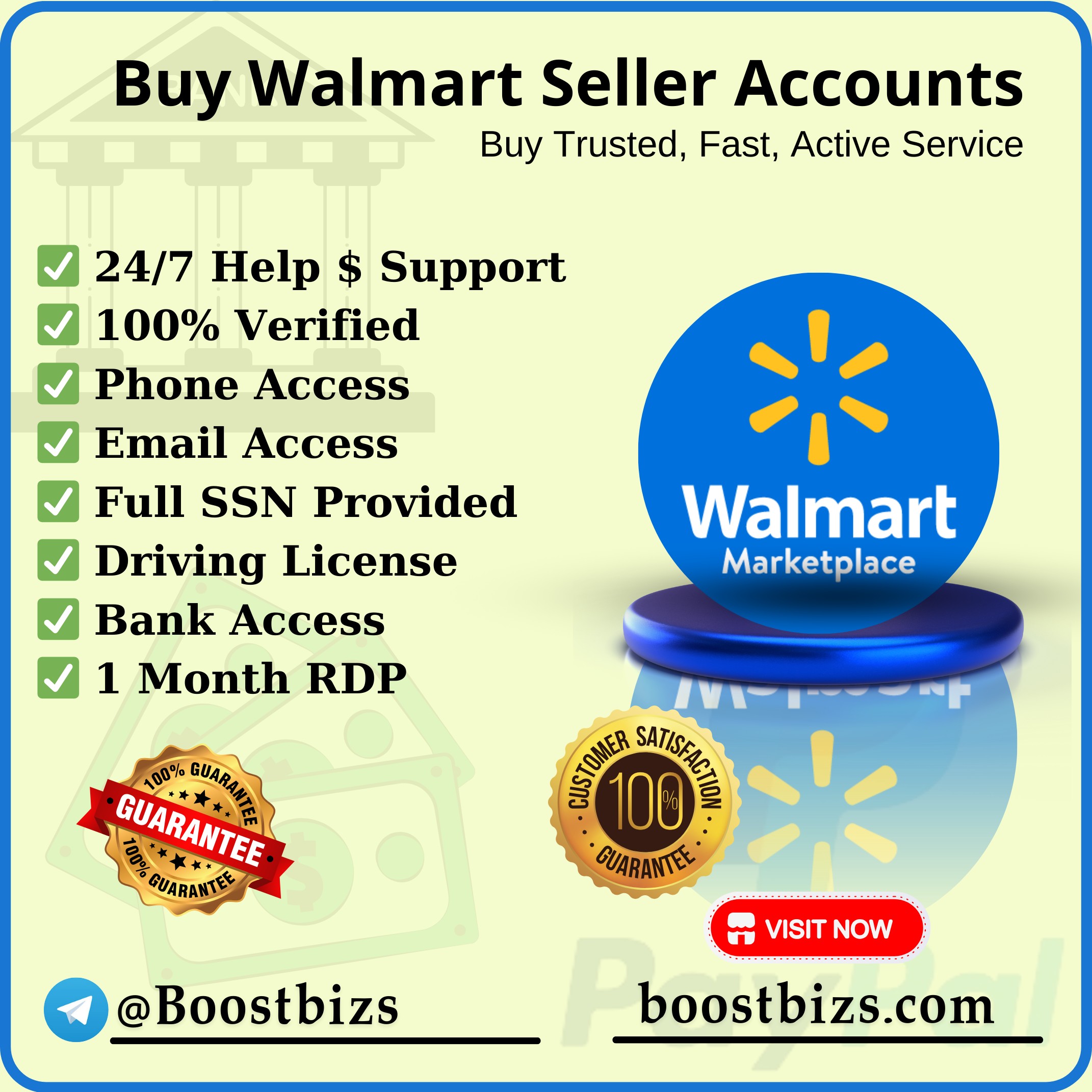 Buy Walmart Seller Accounts Profile Picture