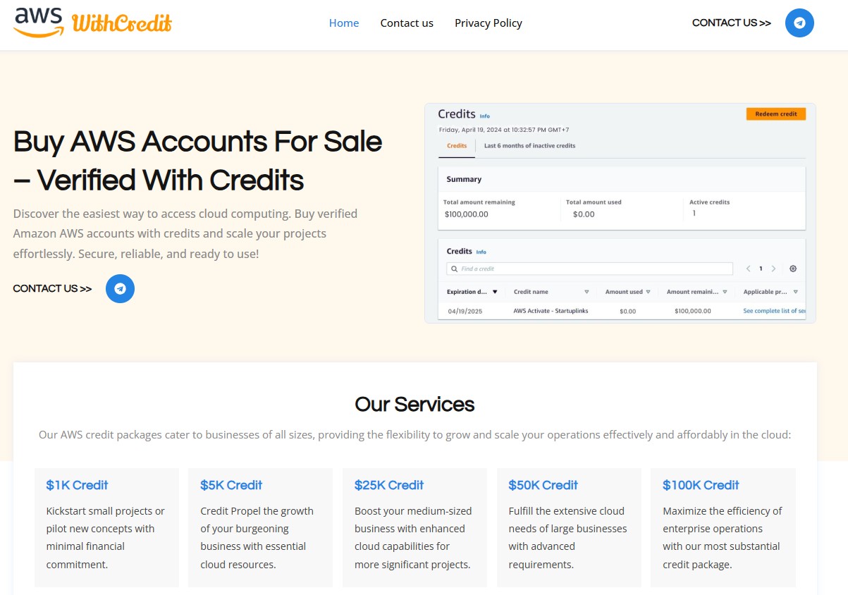 Buy AWS Accounts for Sale Profile Picture