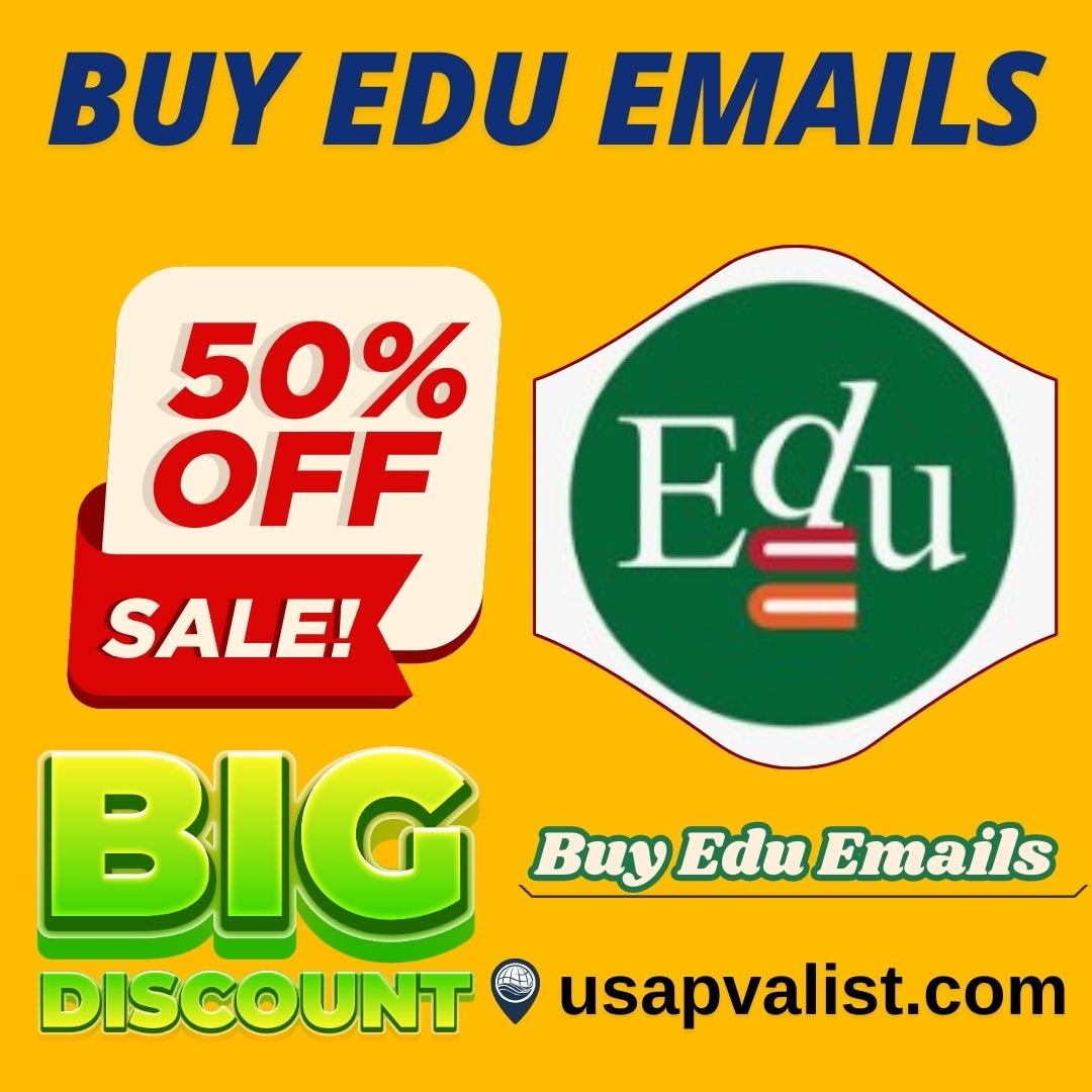 Buy Edu Emails -100% Verified. Buy verified Edu emails accounts from… | by Farjon Bome | Mar, 2025 | Medium