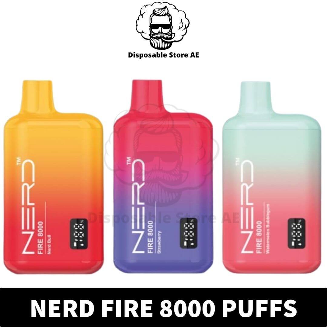 Best Nerd Fire 8000 Puffs 2% Vape in Dubai