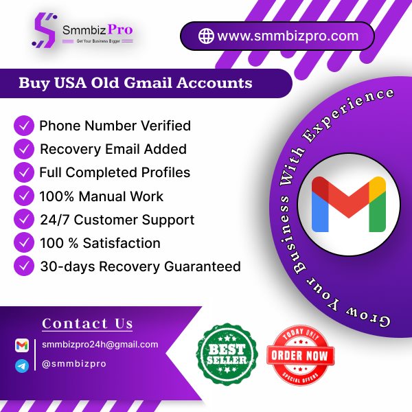 Buy Old Gmail Accounts USA - Smm Biz Pro