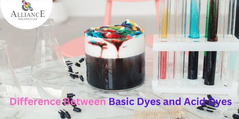 What is the differeNt between basic dyes and acid dyes?