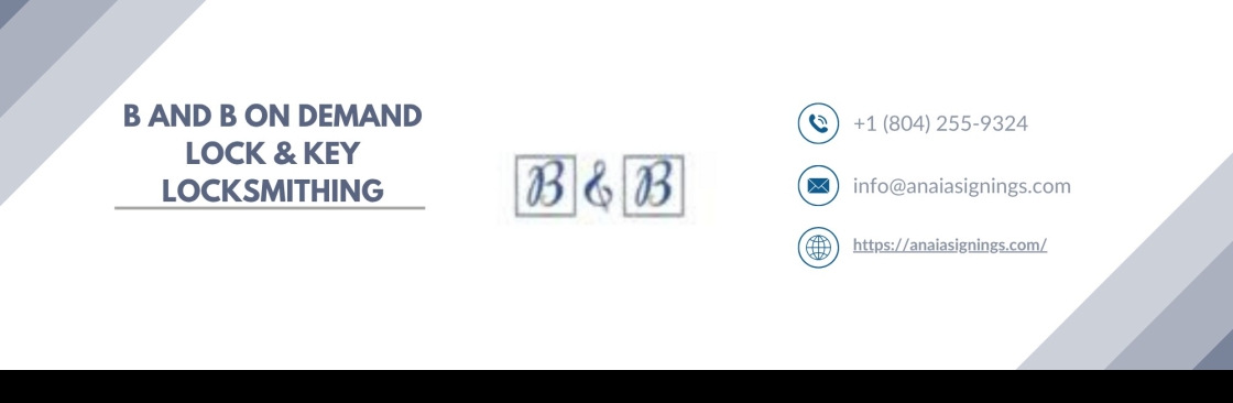 B and B On Demand Lock and Key Locksmithing Cover Image