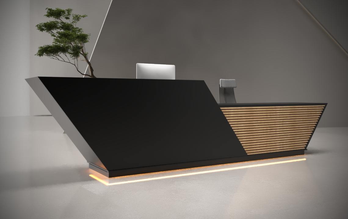 Straight Reception Desks - Highmoon Office Furniture Dubai