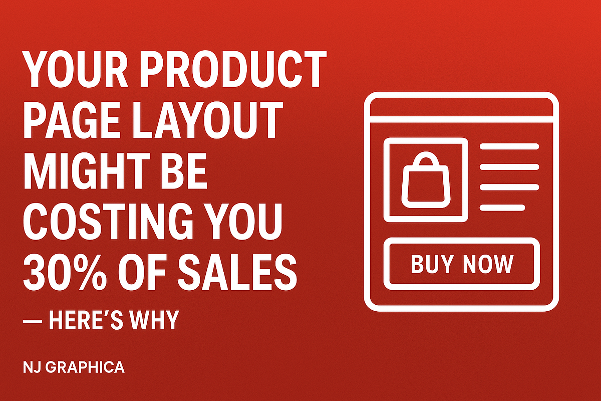 Your Product Page Layout Might Be Costing You 30% of Sales — Here’s Why | by Nj Graphica Full-Service Creative Marketing Agency | Aug, 2025 | Medium