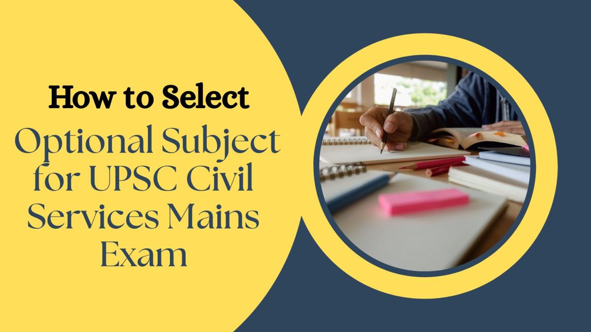 How To Select The Optional Subject For UPSC Civil Services Mains Exam? | Author Vajirao and Reddy IAS Institute | Sociomix