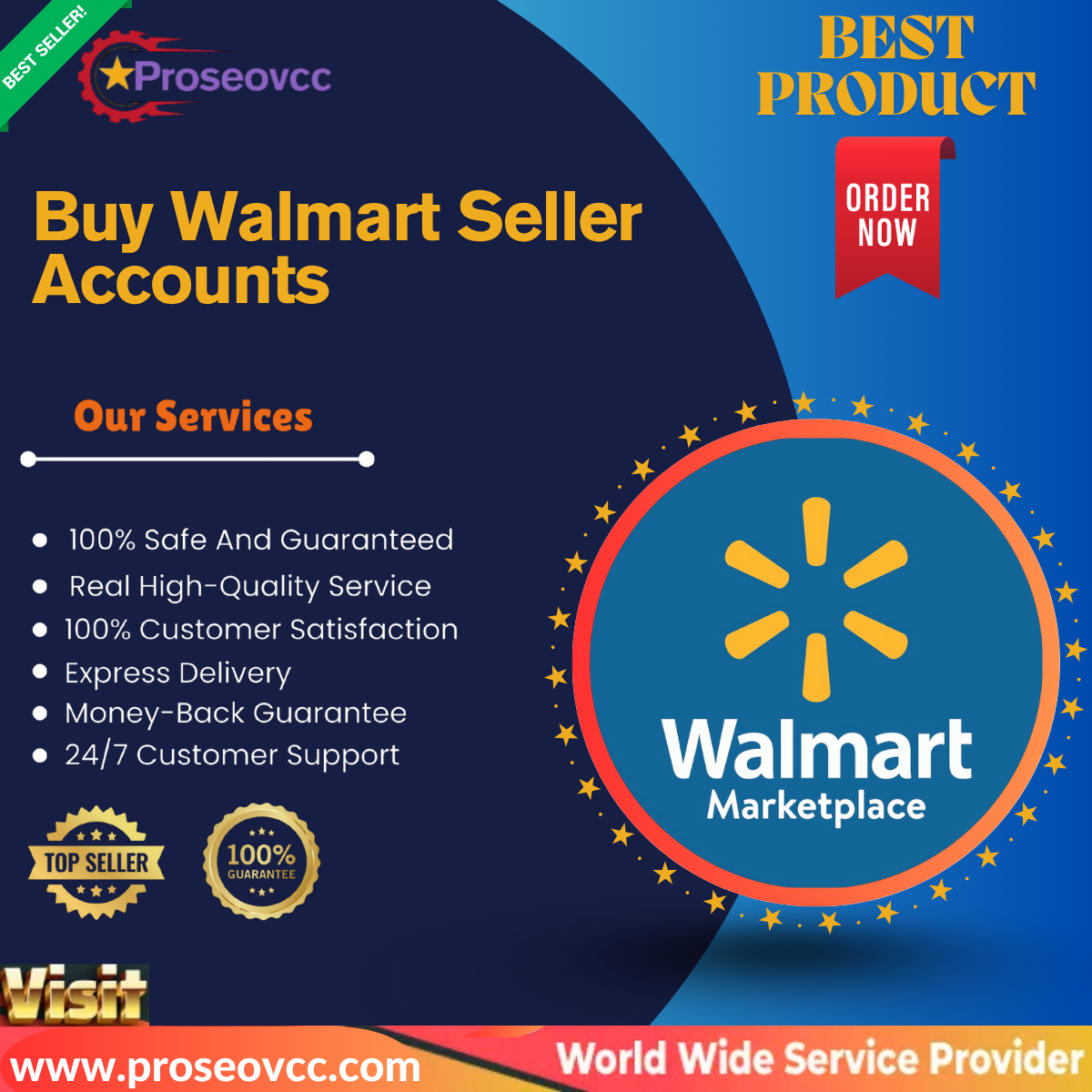Buy Walmart Seller Accounts - 100% Safe & Full Verified Acc..