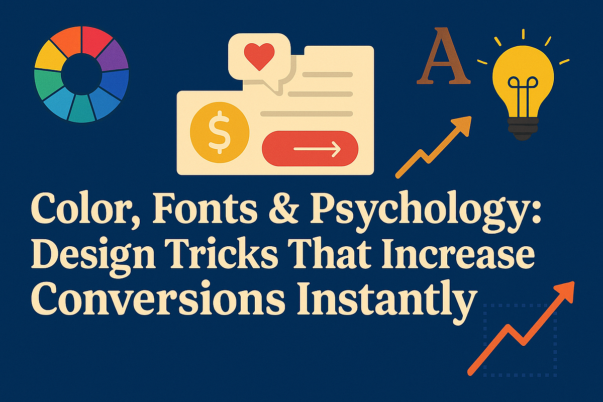Color, Fonts & Psychology: Design Tricks That Increase Conversions Instantly | by Nj Graphica Full-Service Creative Marketing Agency | Aug, 2025 | Medium