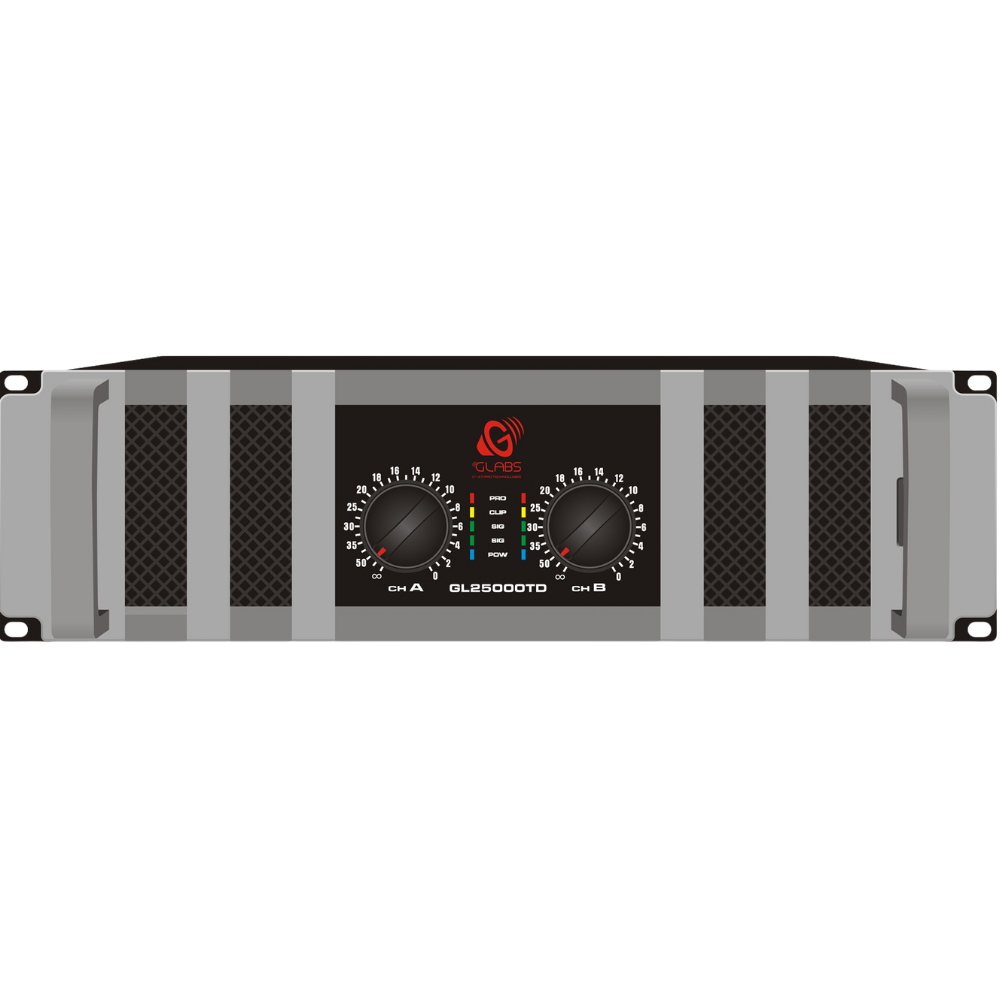 GLABS GL25000TD 2 Channel Professional Amplifier