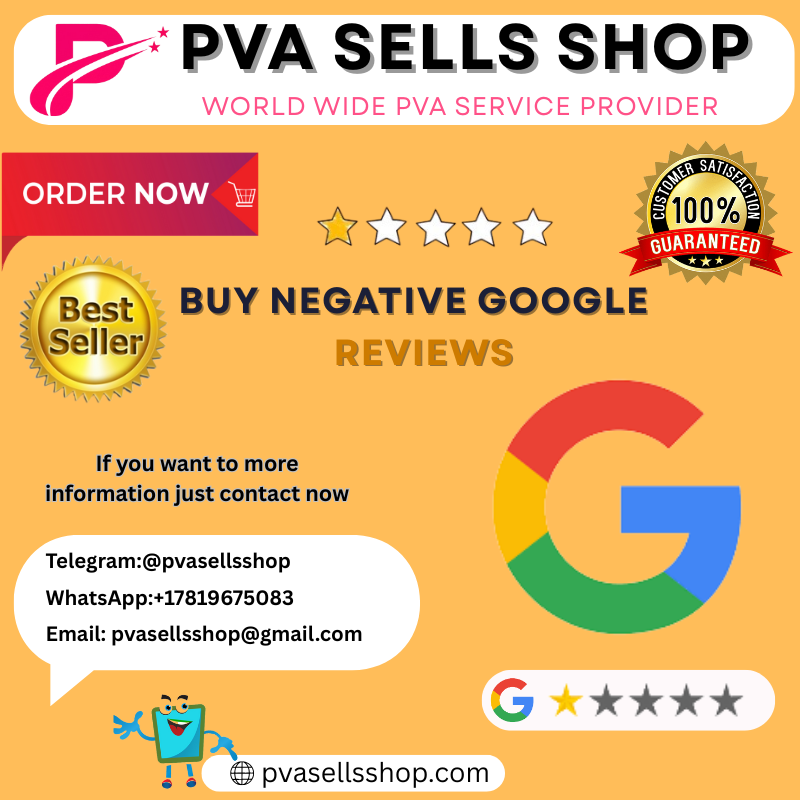 Buy Negative Google Reviews (1 Star & Non-Drop)
