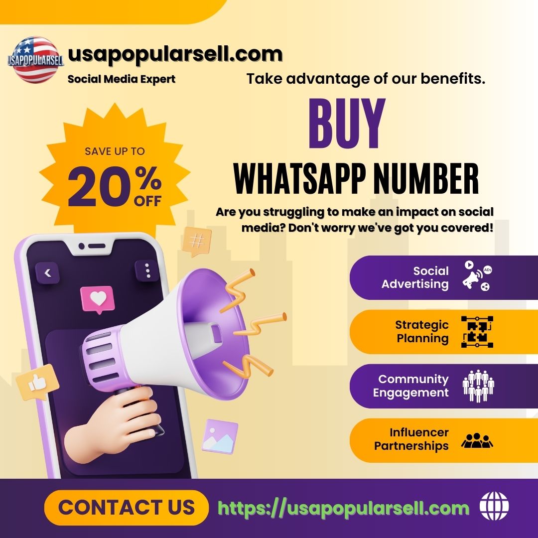 Buy WhatsApp Number - 100% Best service provider