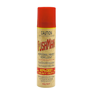 BUSHMAN AEROSOL 60GM, 40pct DEET, EACH - Livingstone IT
